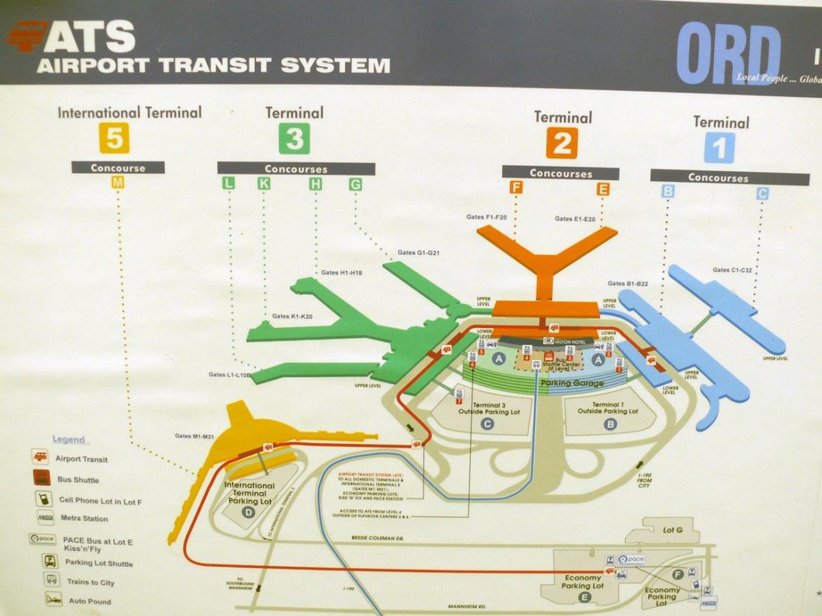 kaart van O Haas terminale