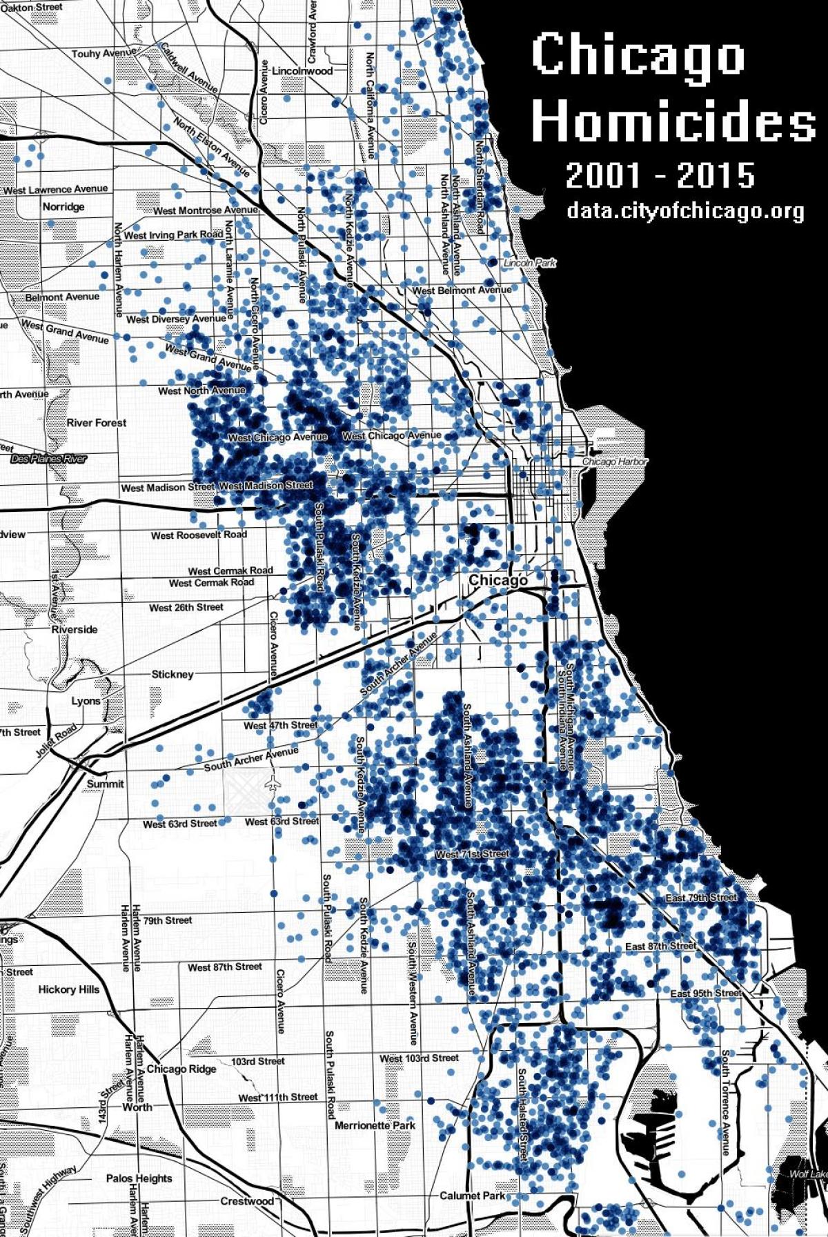 Chicago moord kaart