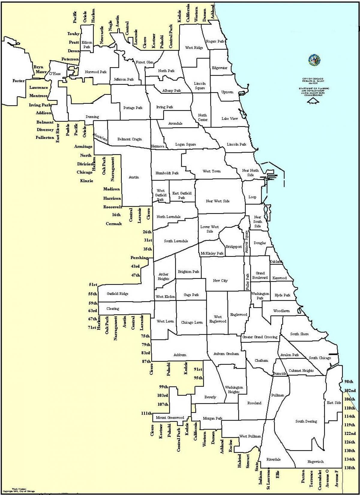 sonering kaart Chicago